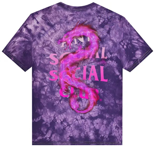 Anti Social Social Club Summer In Minsk T-shirt Purple Tie Dye