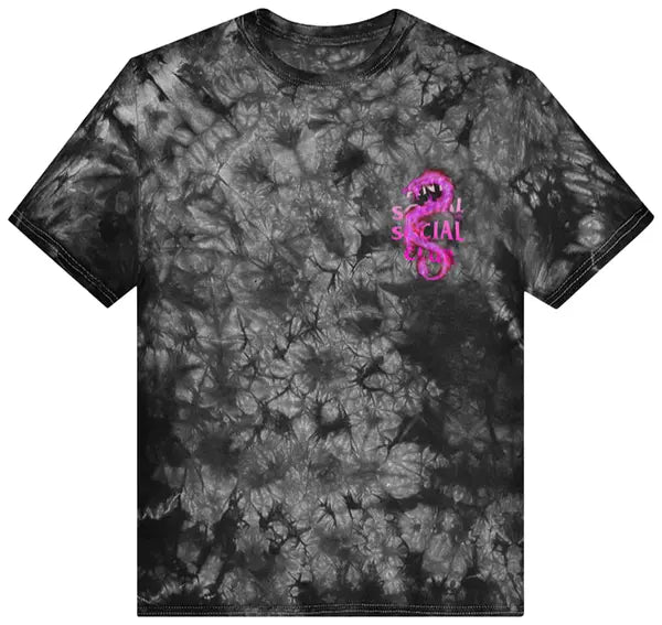 Anti Social Social Club Summer In Minsk Tee 'Black Tie Dye'