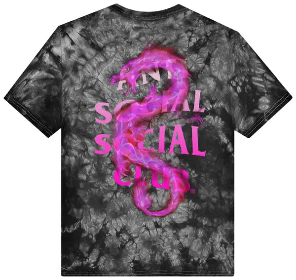 Anti Social Social Club Summer In Minsk Tee 'Black Tie Dye'