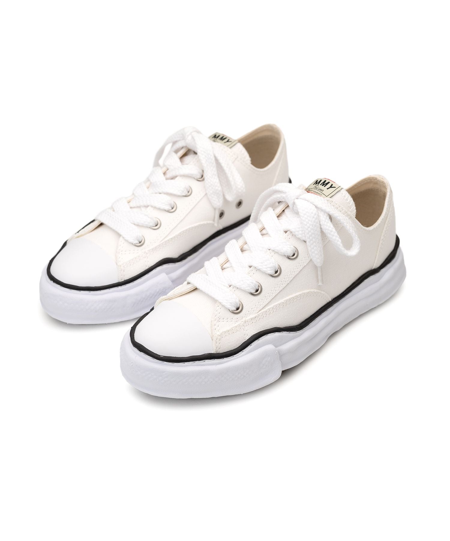 "PETERSON" OG Sole Canvas Low-top Sneaker - WHITE