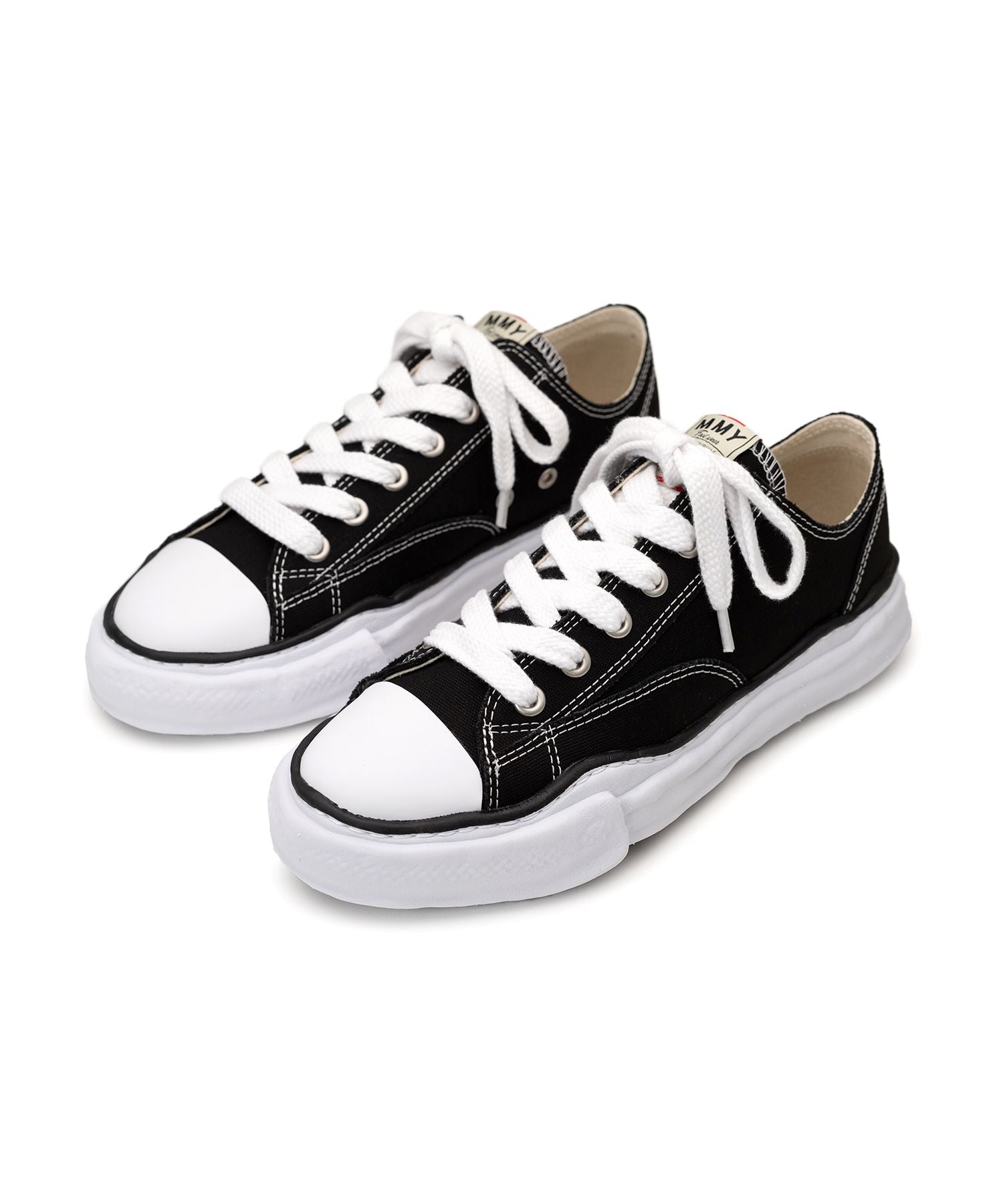 "PETERSON" OG Sole Canvas Low-top Sneaker - BLACK