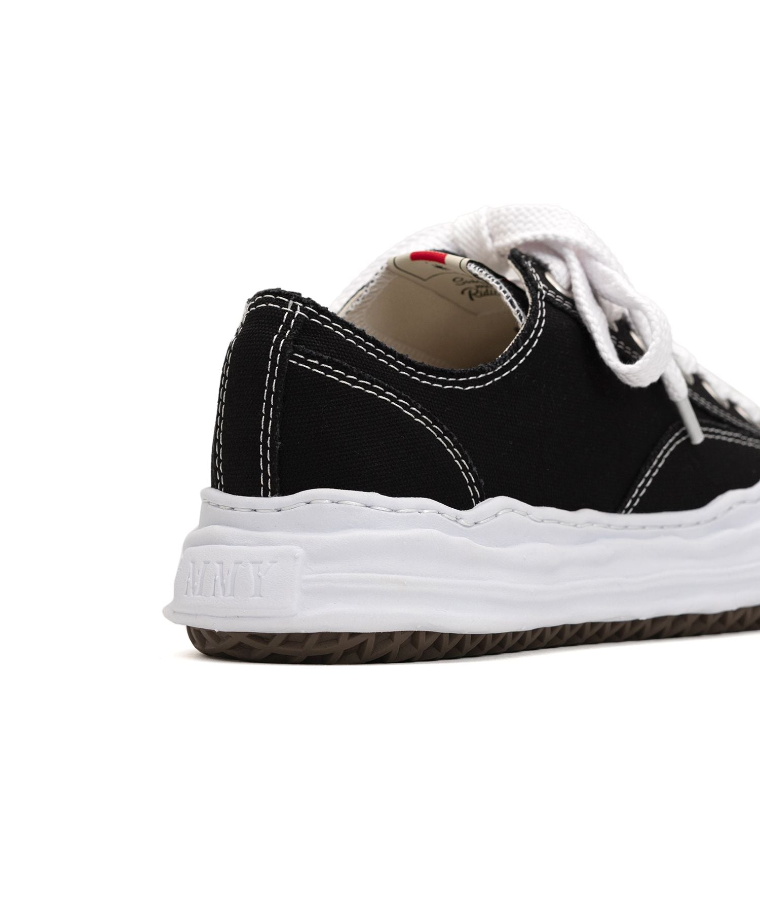 "HANK" OG Sole Canvas Low-top Sneaker - BLACK