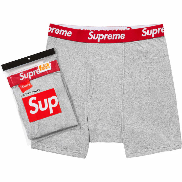 supreme boxer briefs heather grey (1 pair)