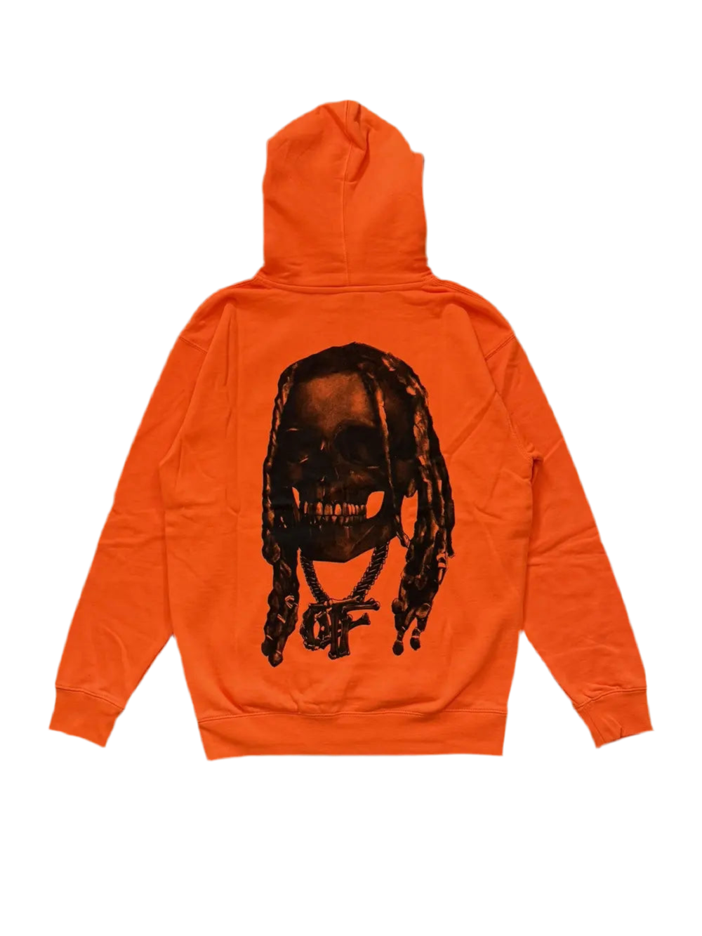 Revenge Durk Bones Hoodie Orange