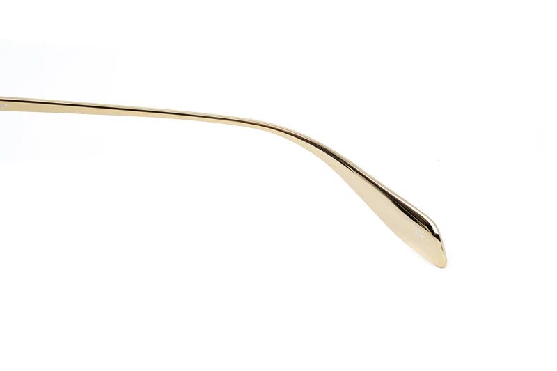 Alexander McQueen Unisex Sunglasses Pilot Gold