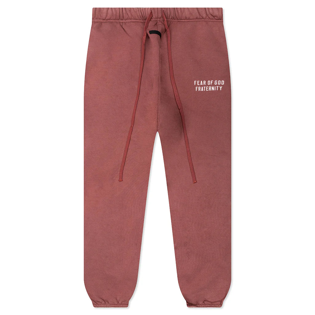 Fear of God Essentials Heavy Fleece Jogging Suit - Crimson