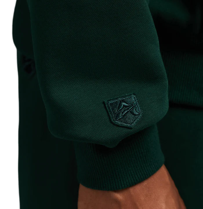 SCRIPT HOODIE HUNTER GREEN