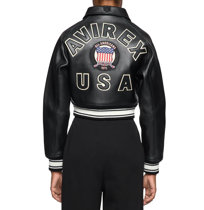 CROPPED ICON JACKET womens jet black