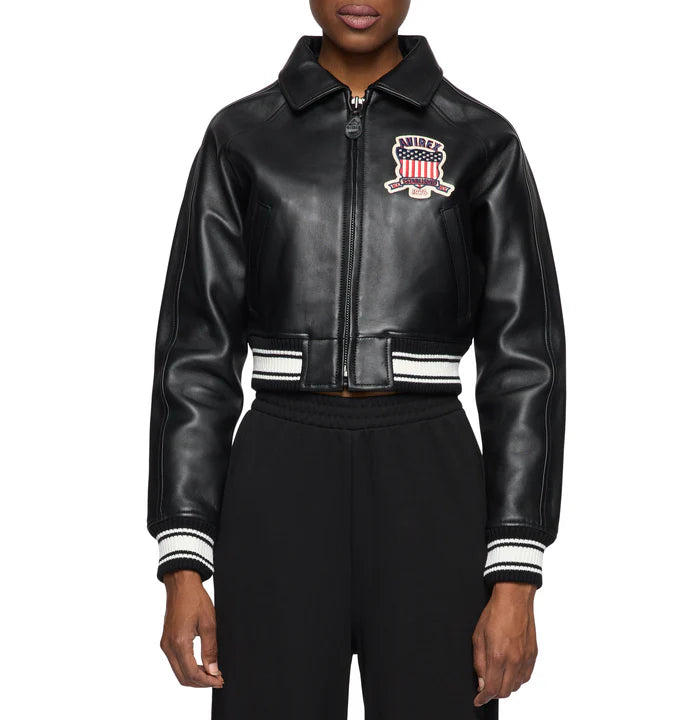 CROPPED ICON JACKET womens jet black