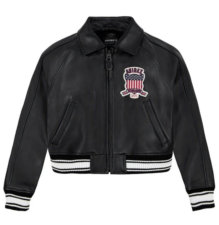 CROPPED ICON JACKET womens jet black