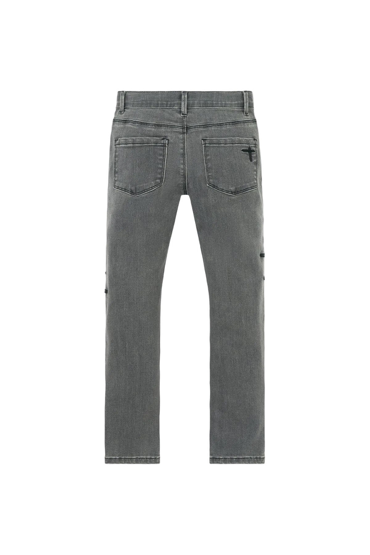 KIDS BENSON SKINNY JEAN | CLOUDED MIST CROSS PATCH