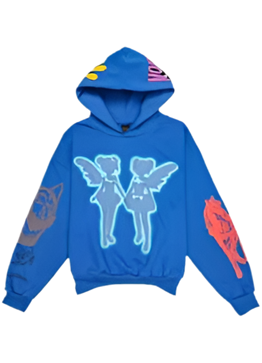 Drake FATD For All The Dogs Hoodie Blue
