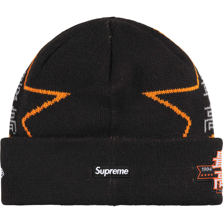 Supreme New Era Stars Beanie Black