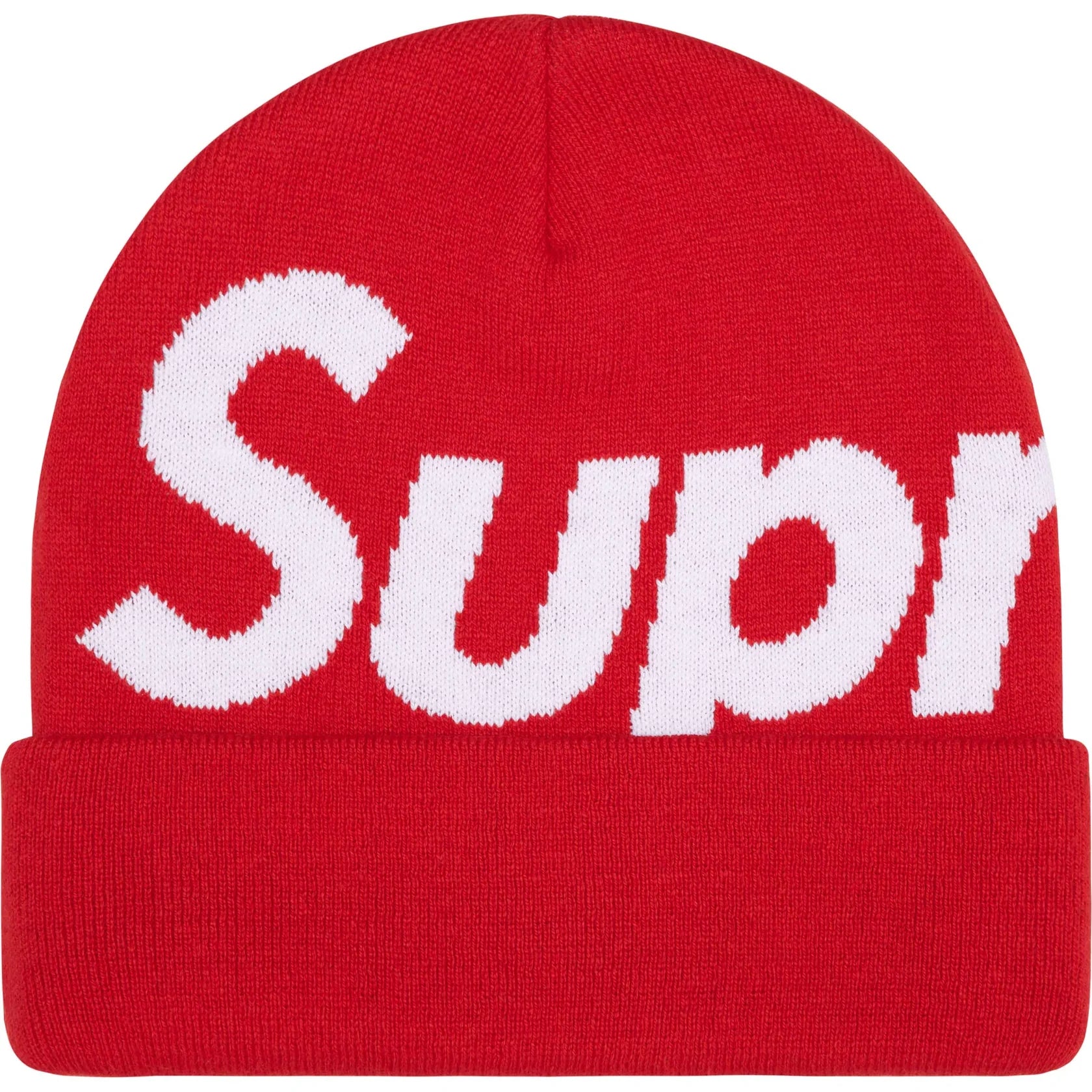 Supreme Big Logo Beanie (FW25) Red