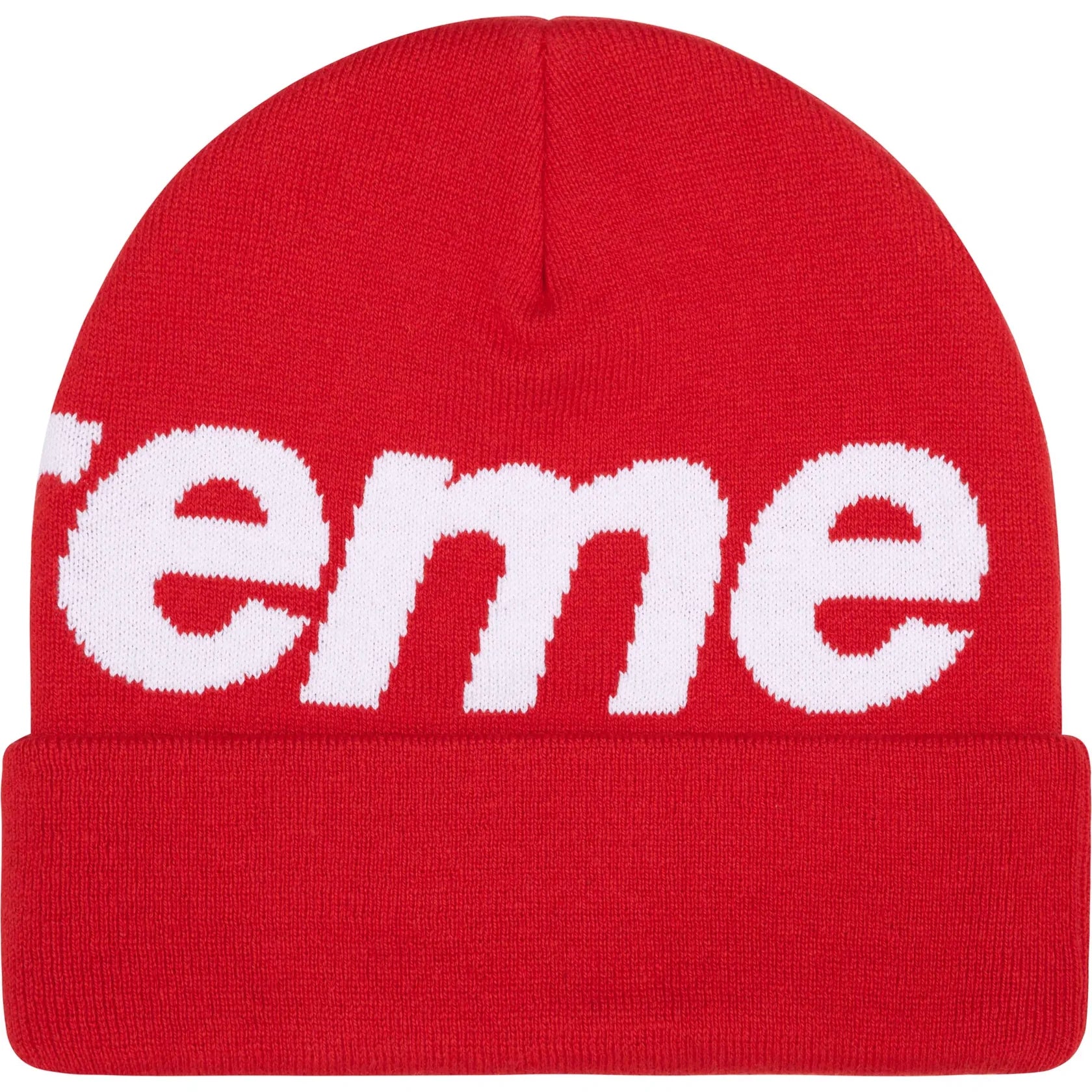 Supreme Big Logo Beanie (FW25) Red