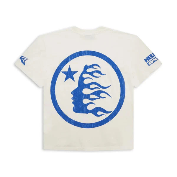 Hellstar Beat Us! T-Shirt White/Blue