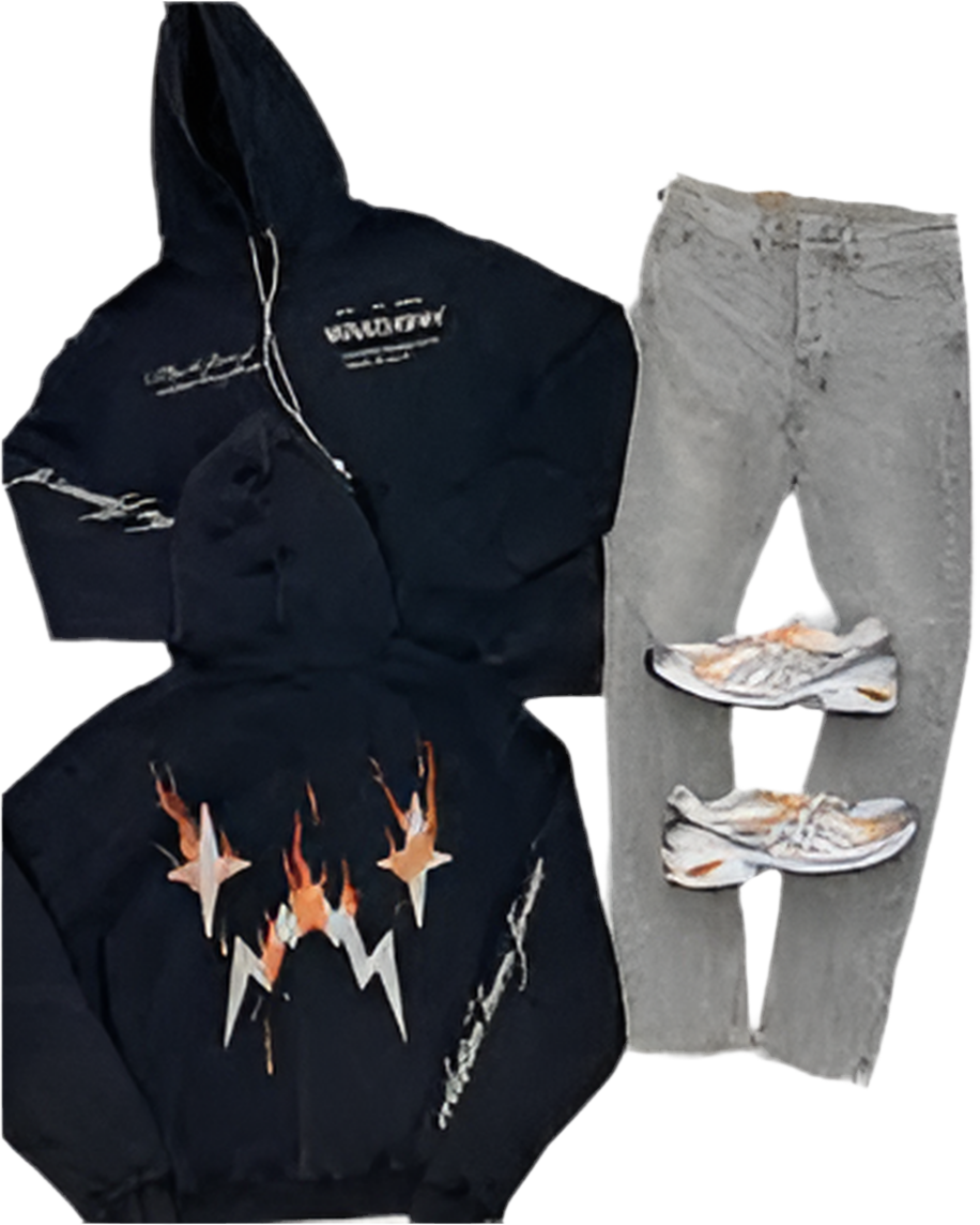 Wrathboy - Flames Of Creation Hoodie - Black