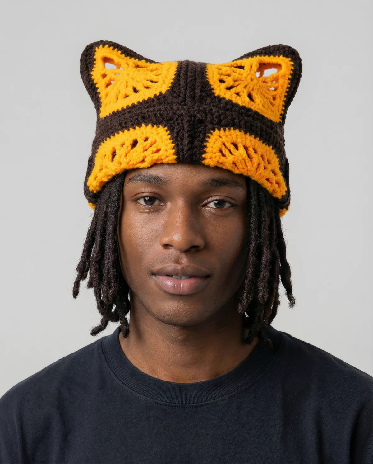 Sunset Tree Crochet Cat Hat