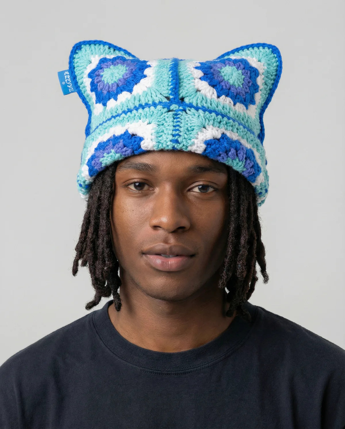 Icy Crochet Cat Hat