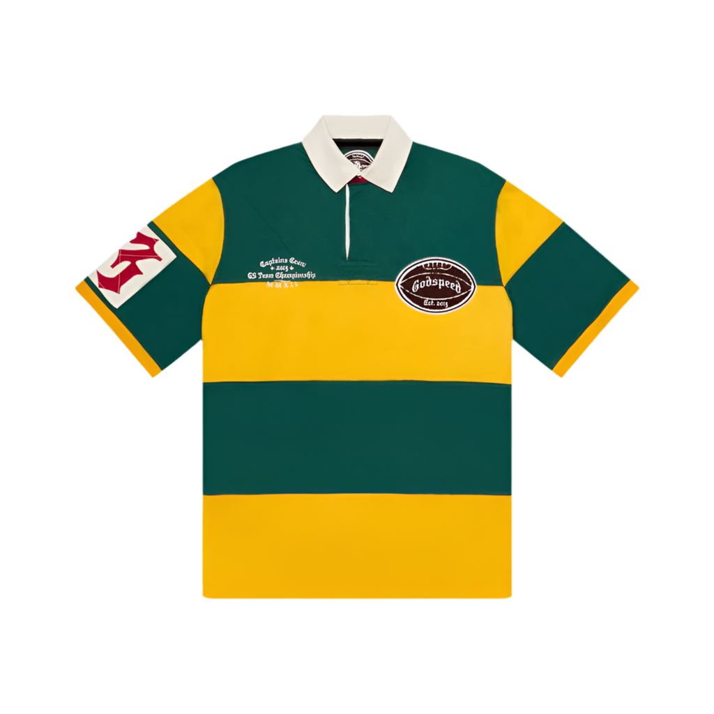 GODSPEED NEW YORK - Classic Field Rugby Shirt (GREEN YELLOW)