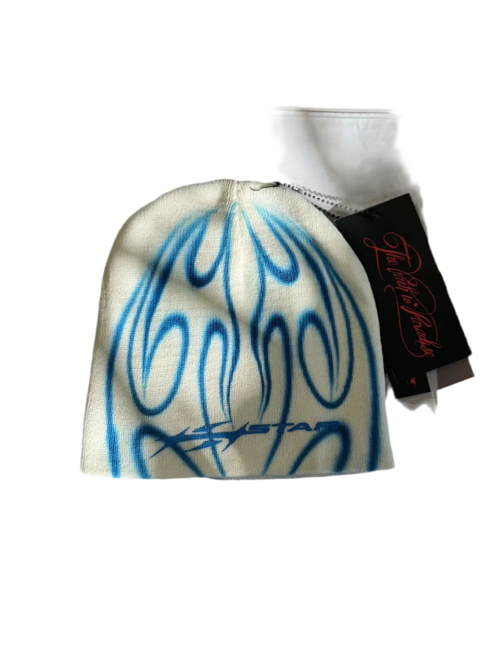 HELLSTAR Blue Airbrush Flame Beanie