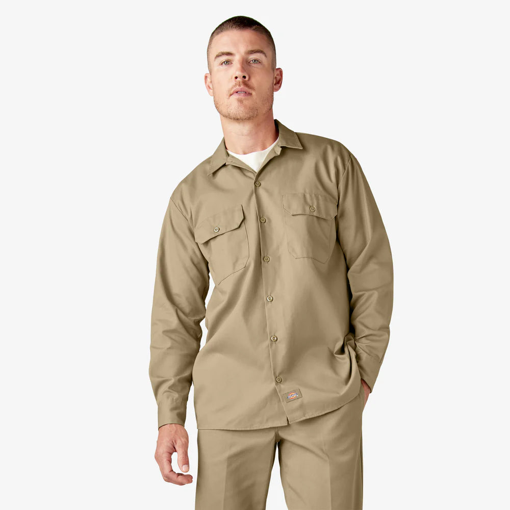 Long Sleeve Work Shirt ( Khaki )
