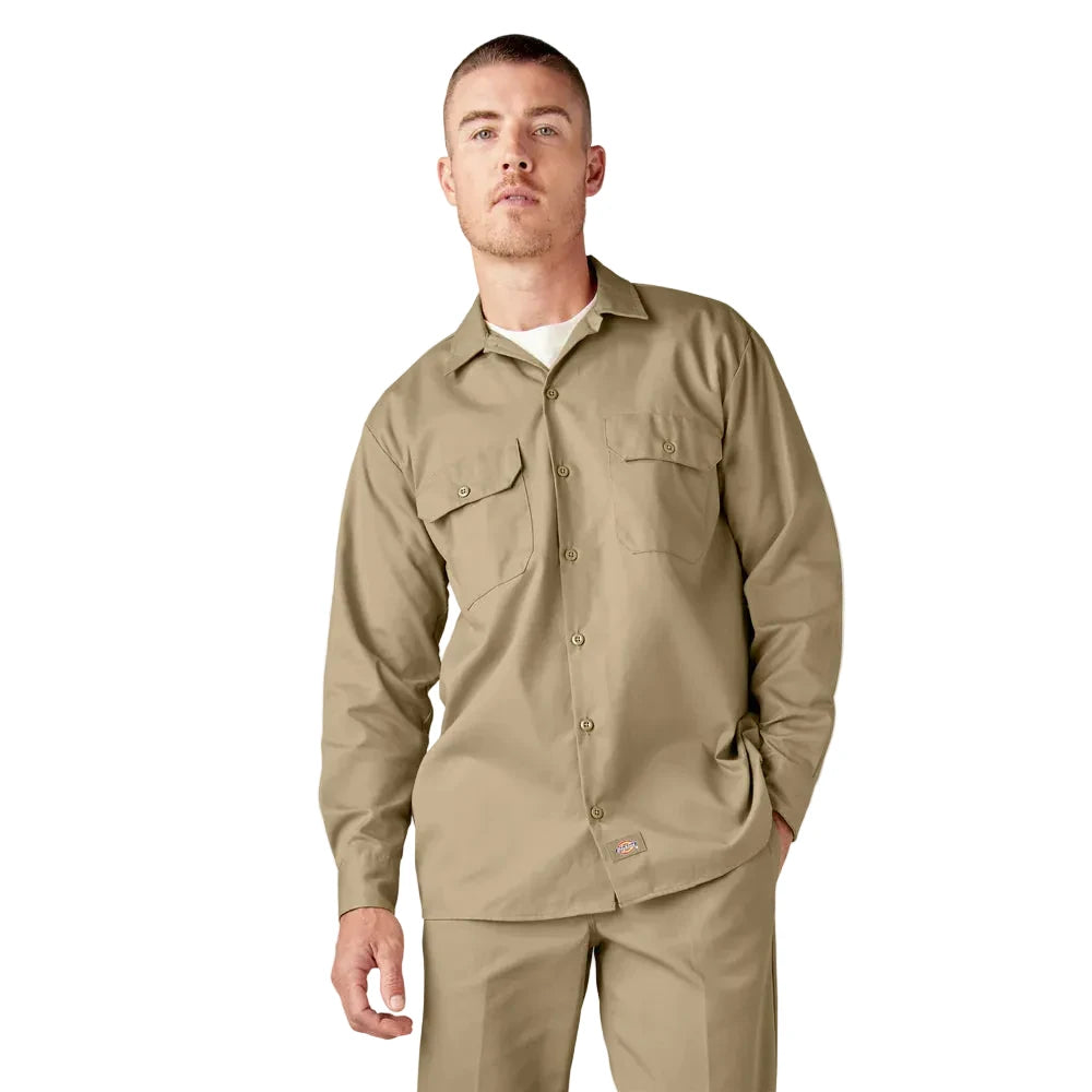 Long Sleeve Work Shirt ( Khaki )
