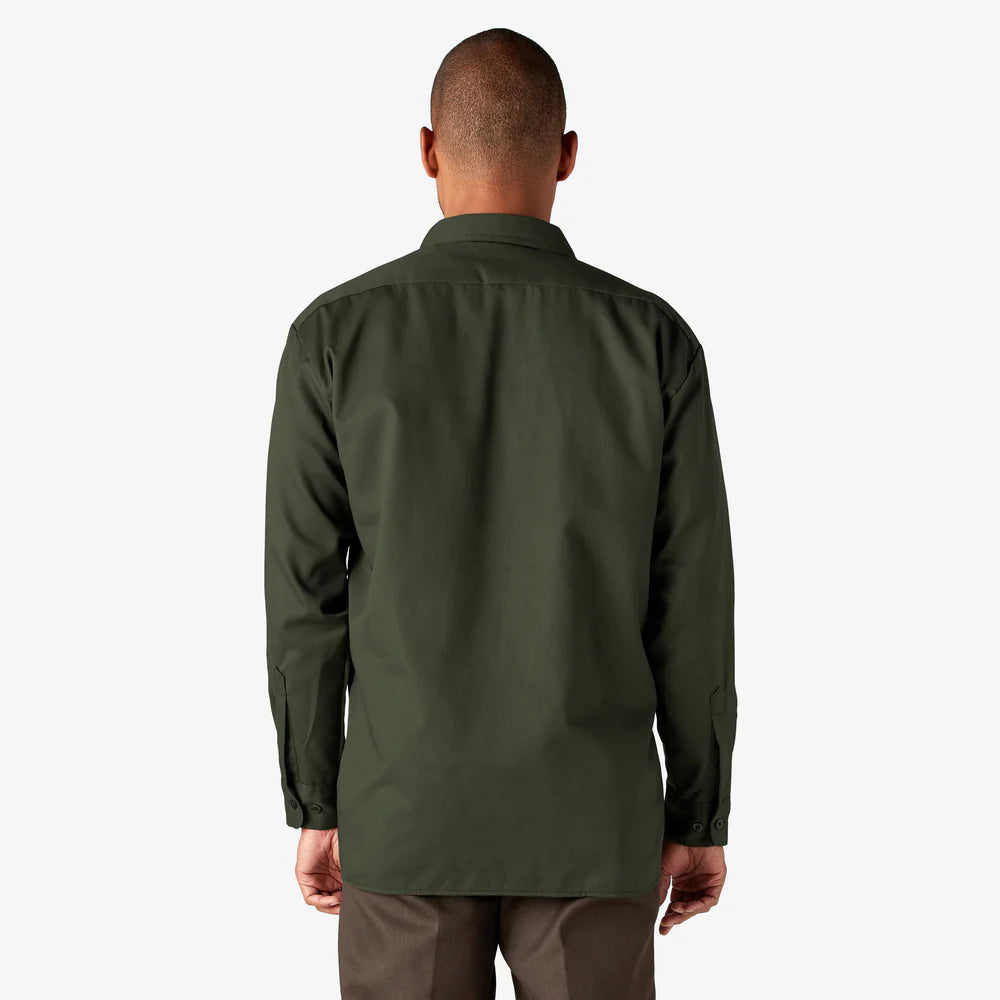 Long Sleeve Work Shirt ( Olive Green)