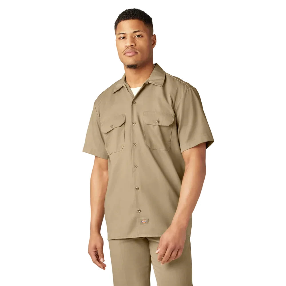 Short Sleeve Work Shirt ( Khaki )