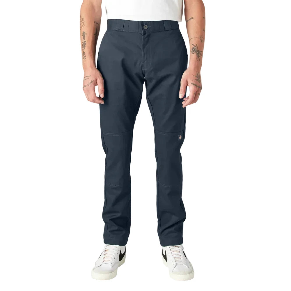 FLEX Skinny Fit Double Knee Work Pants Dark Navy
