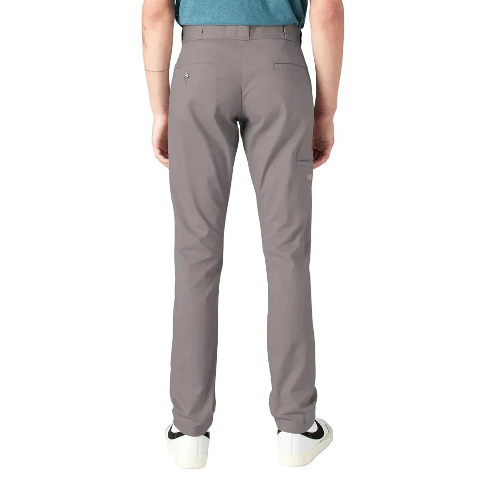 FLEX Skinny Fit Double Knee Work Pants (Silver)