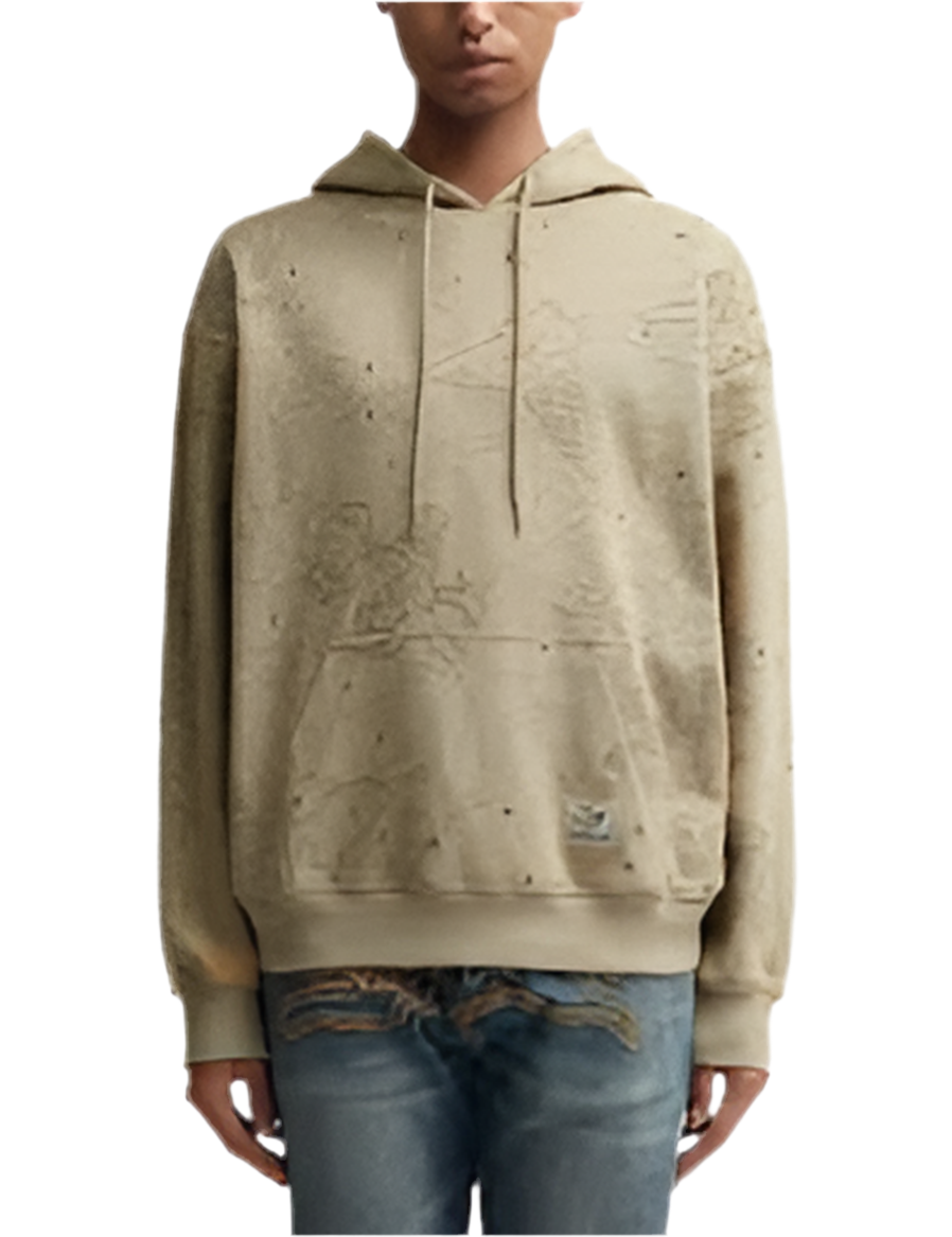 Icecream Camo Hoodie - Chinchilla