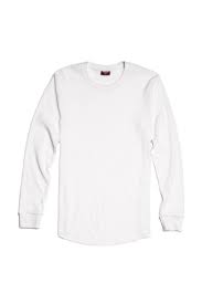 Fitted Thermal Shirt (White)