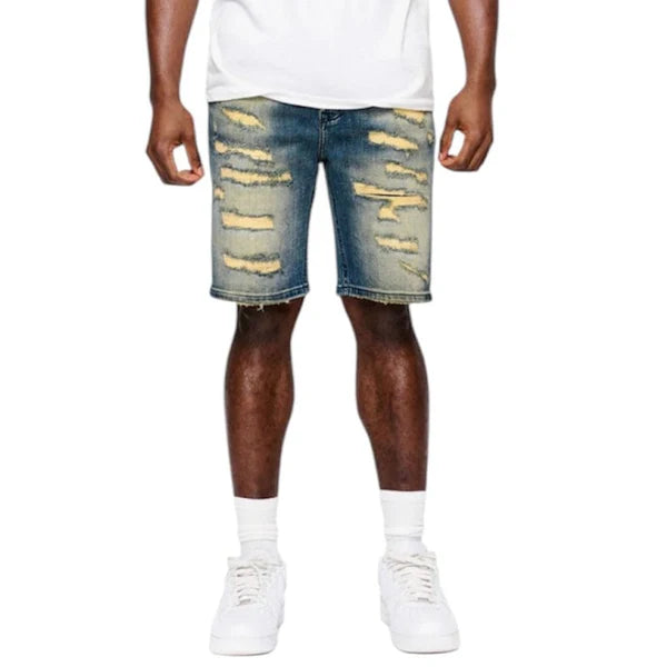 Anom Obisadan Denim Short (Vintage Blue)