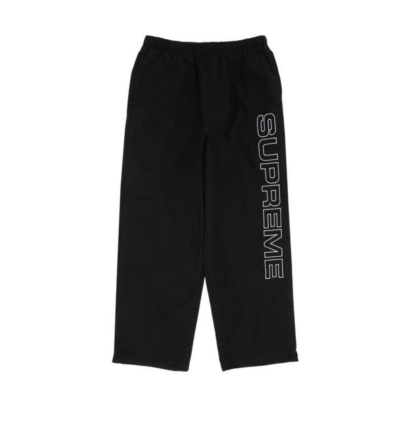 Supreme Spellout Embroidered Ripstop Track Pant Black