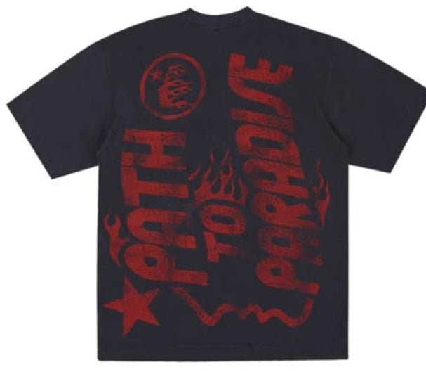 Hellstar Jesus Emblem Tee Vintage Black