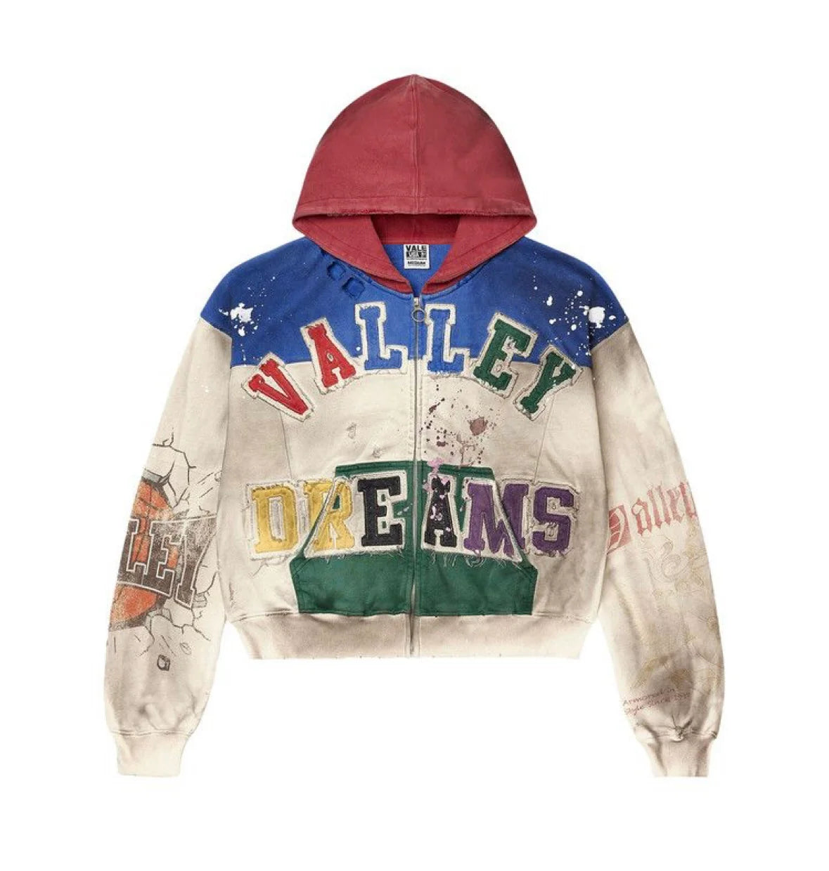 Vale Forever - Wonderland Zip Up - Cream/Multi