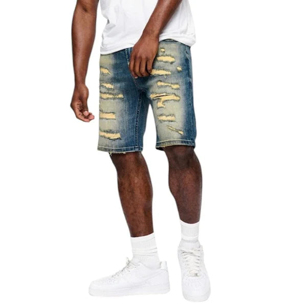 Anom Obisadan Denim Short (Vintage Blue)