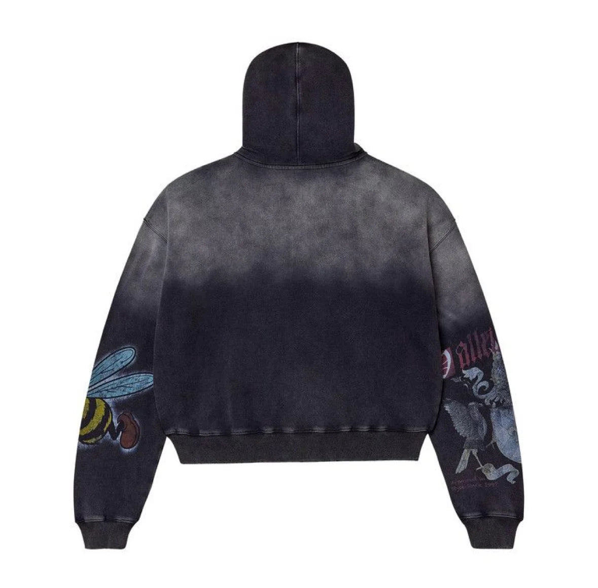 Blasted Zip Up - Black