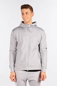 Full Zip Hoodie, Performance Fleece (Grey)