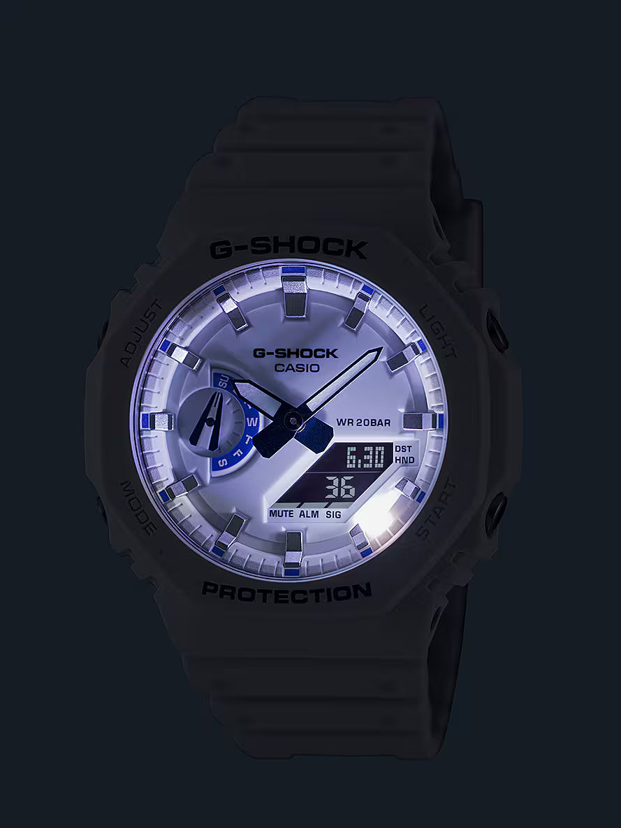 G-Shock GA700HDS-7A White & Blue Analog & Digital Watch