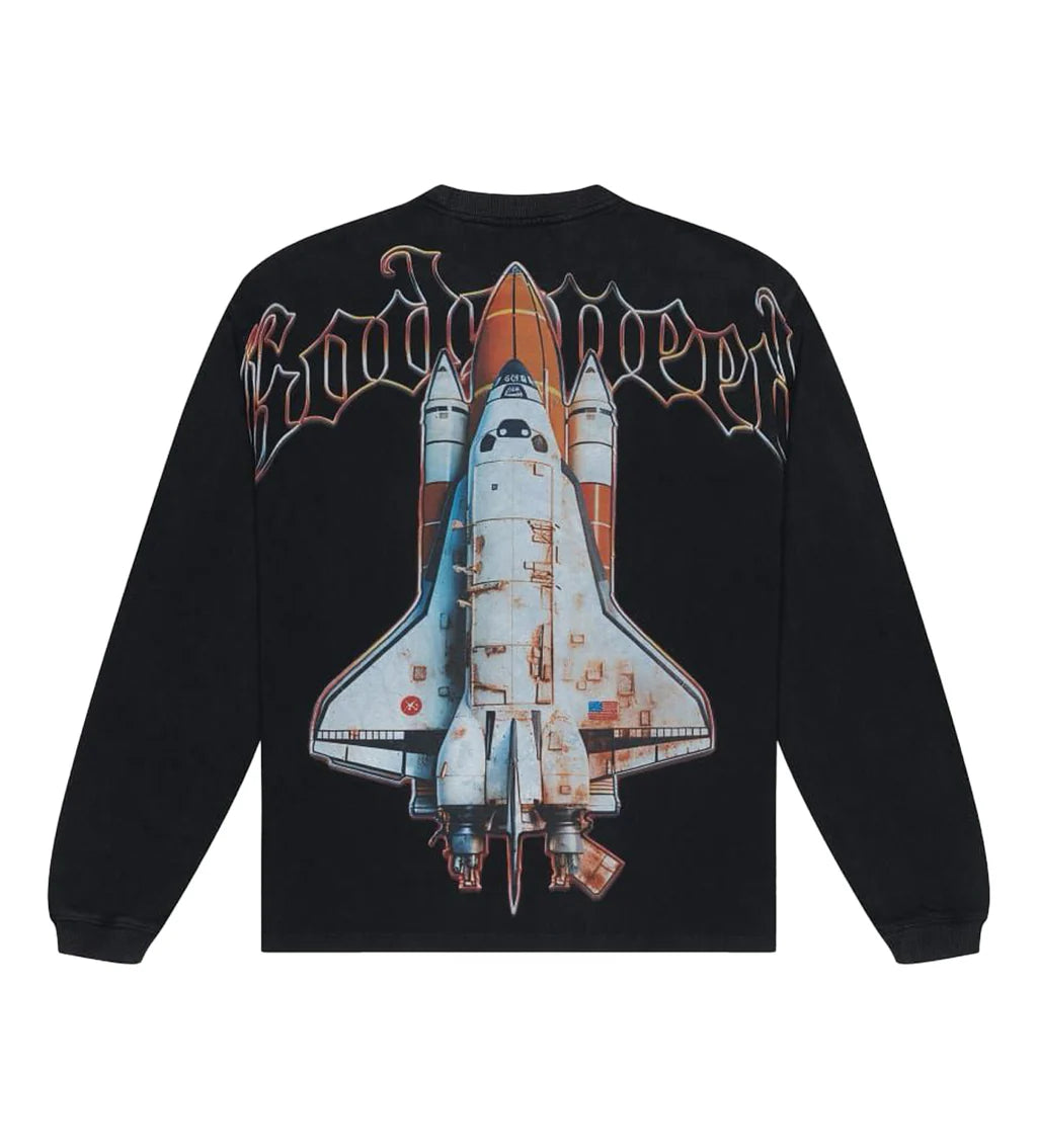 Godspeed Lift Off Long sleeve Tee Grey Wash