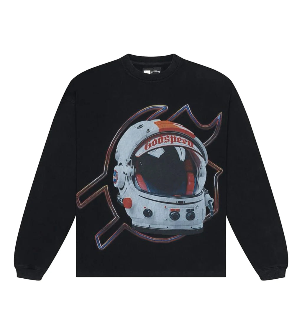 Godspeed Lift Off Long sleeve Tee Grey Wash