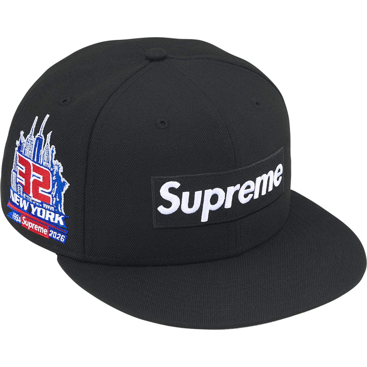 Supreme Shop Box Logo New Era 59Fifty Fitted Hat Black NEW YORK