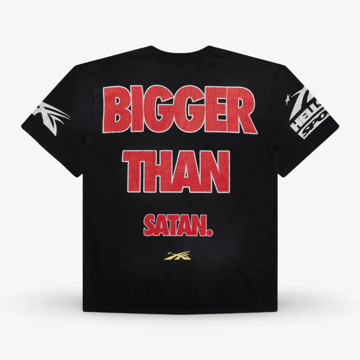 Hellstar Sports T-Shirt 'Knock-Out' Dyed Jet Black