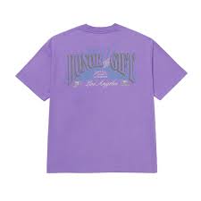 Honor The Gift Crew Neck T-Shirt HTG Cigar Label Mens Purple HTG240245