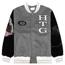 Honor The Gift HTG Letterman Jacket Grey