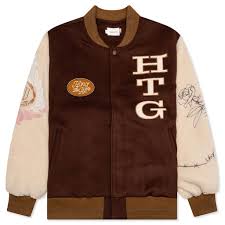 Honor The Gift Holiday HTG Letterman Jacket - Brown