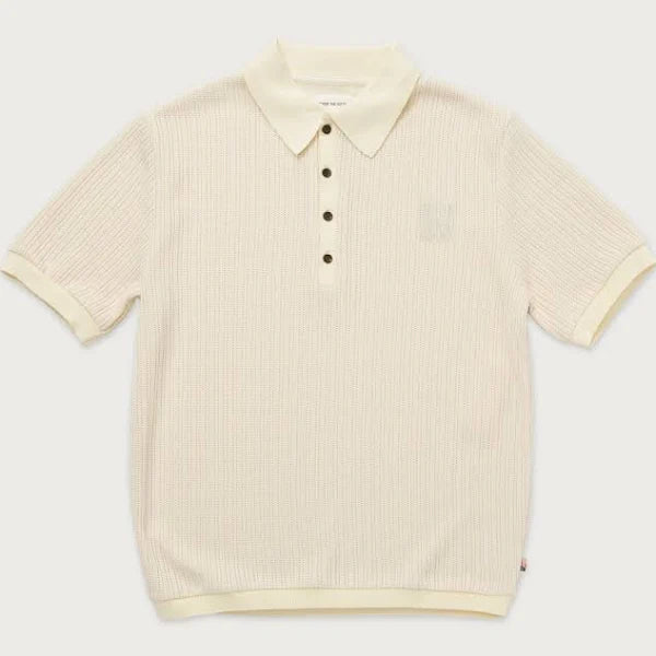 Honor The Gift  Knit Polo Shirt Bone
