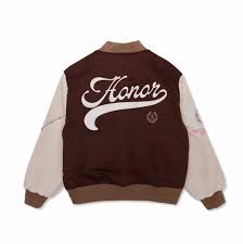 Honor The Gift Holiday HTG Letterman Jacket - Brown